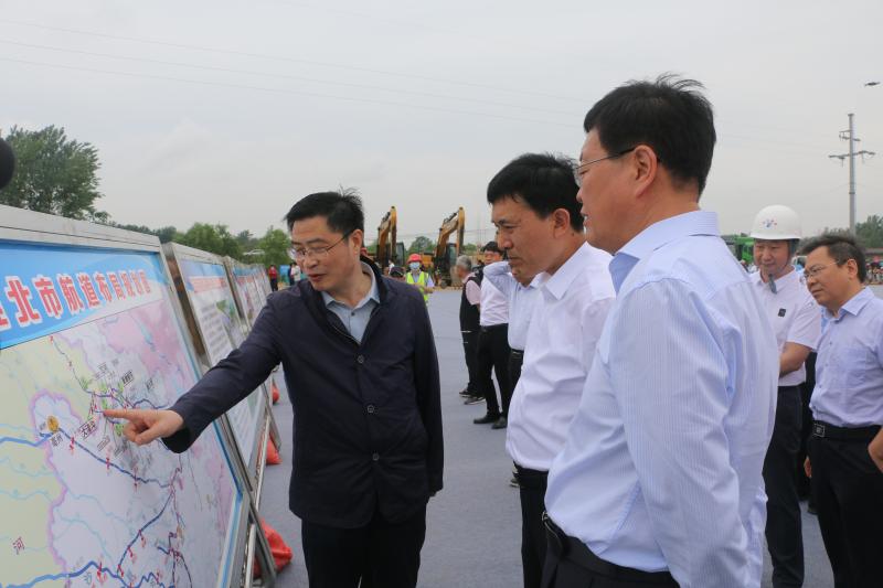 淮北市委书记张永下达沱浍河航道临涣船闸工程开工令