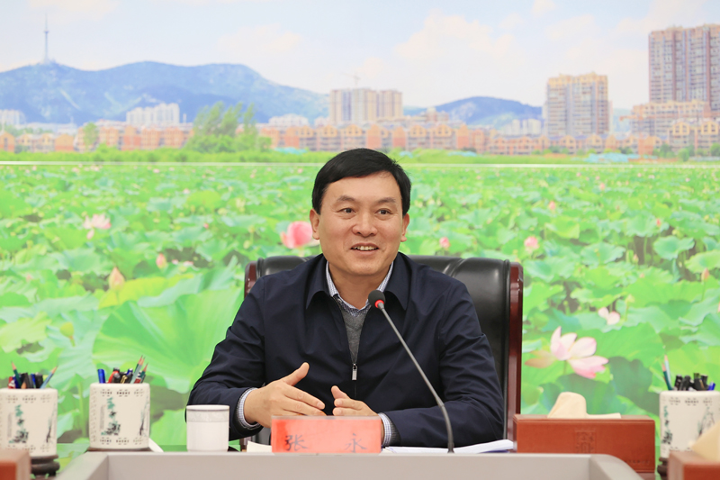 市委书记张永,市委副书记,市长覃卫国率队前往淮北高新区,部分县区